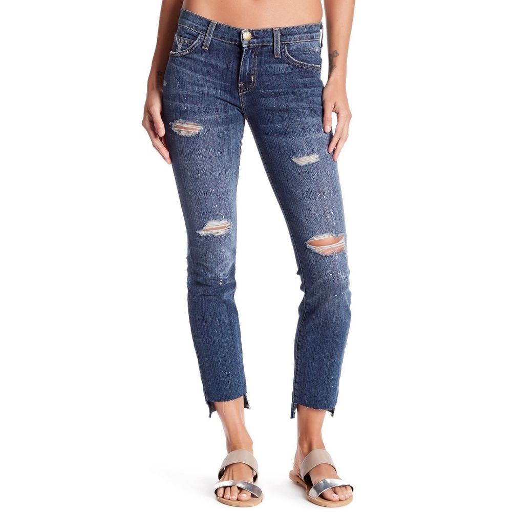 Current/Elliott distressed skinny jeans 26